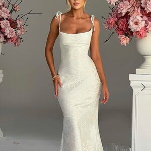 Elegant White Lace Dress BABYBOO fashion